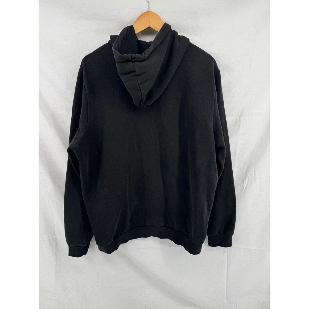 Puma Mens Essentials Big Logo Hoodie Black Pullover Fleece Sweatshirt XLT Tall